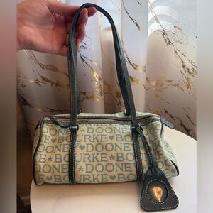 Dooney & Bourke Teal Monogram Shoulder Bag